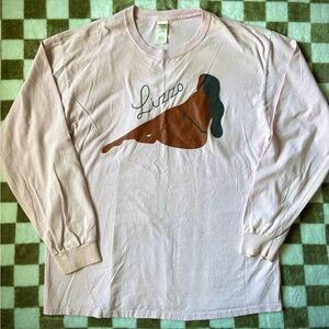 Gildan Graphic Long Sleeve Shirt - Light Pink